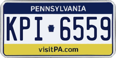 PA license plate KPI6559