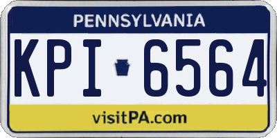 PA license plate KPI6564