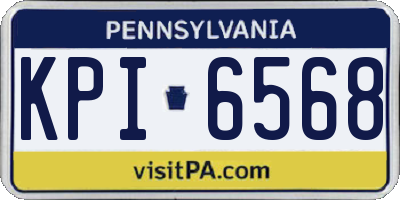 PA license plate KPI6568