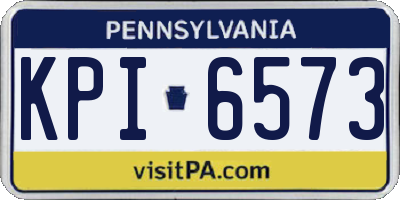 PA license plate KPI6573