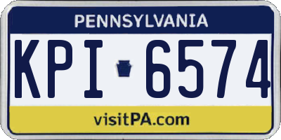 PA license plate KPI6574