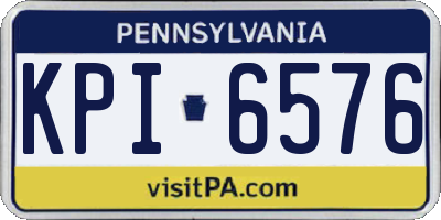 PA license plate KPI6576