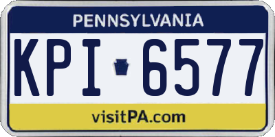 PA license plate KPI6577