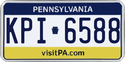 PA license plate KPI6588