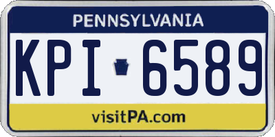 PA license plate KPI6589
