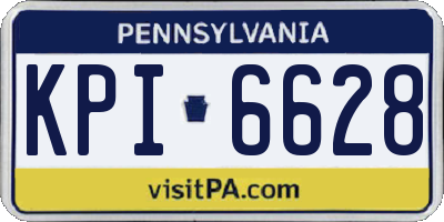 PA license plate KPI6628