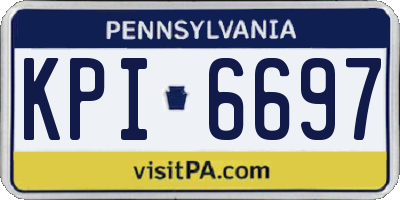 PA license plate KPI6697