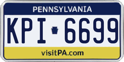 PA license plate KPI6699