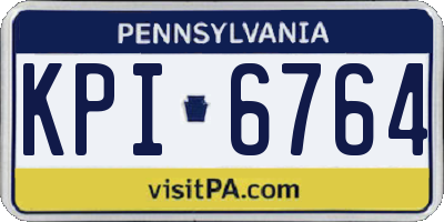 PA license plate KPI6764