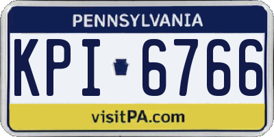 PA license plate KPI6766