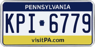 PA license plate KPI6779