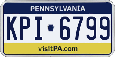 PA license plate KPI6799