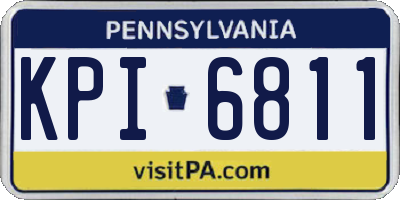 PA license plate KPI6811