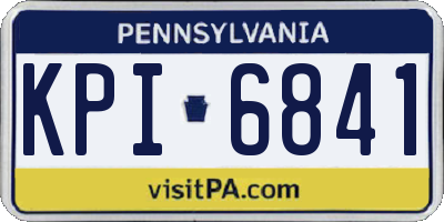 PA license plate KPI6841