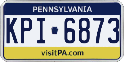 PA license plate KPI6873