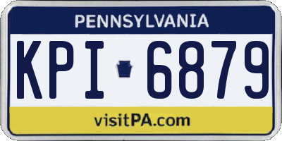 PA license plate KPI6879
