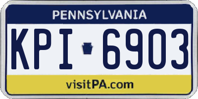 PA license plate KPI6903