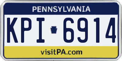 PA license plate KPI6914