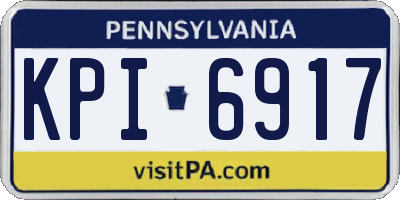 PA license plate KPI6917