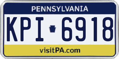 PA license plate KPI6918