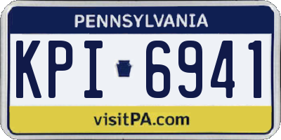 PA license plate KPI6941