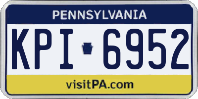 PA license plate KPI6952