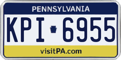 PA license plate KPI6955