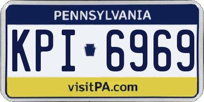 PA license plate KPI6969