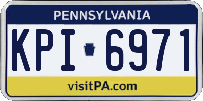 PA license plate KPI6971