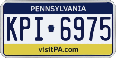 PA license plate KPI6975