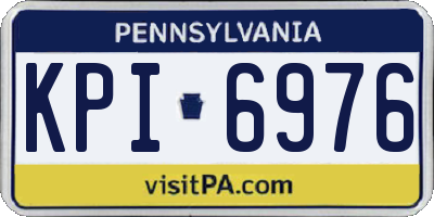 PA license plate KPI6976