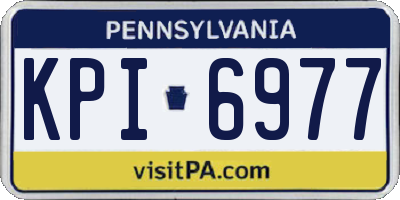 PA license plate KPI6977