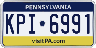 PA license plate KPI6991