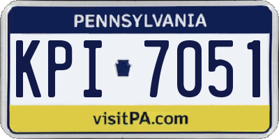 PA license plate KPI7051