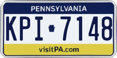 PA license plate KPI7148