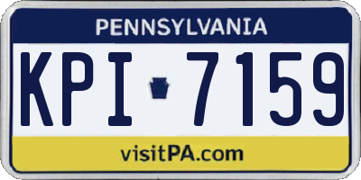PA license plate KPI7159