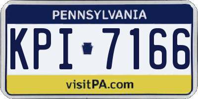PA license plate KPI7166