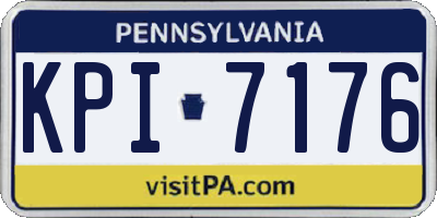 PA license plate KPI7176