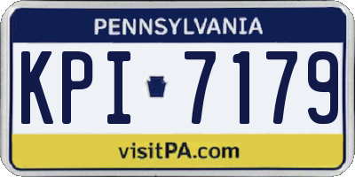 PA license plate KPI7179
