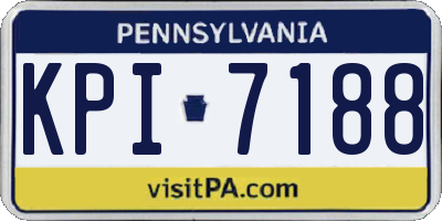 PA license plate KPI7188
