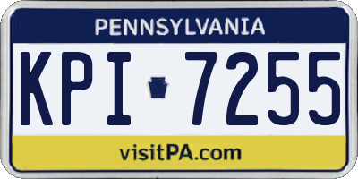 PA license plate KPI7255
