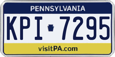 PA license plate KPI7295