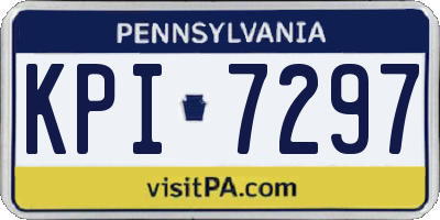 PA license plate KPI7297