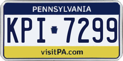 PA license plate KPI7299