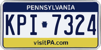 PA license plate KPI7324