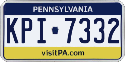 PA license plate KPI7332