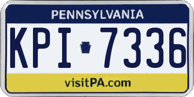 PA license plate KPI7336