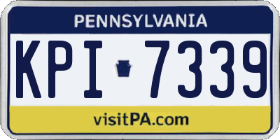 PA license plate KPI7339