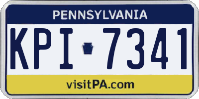 PA license plate KPI7341