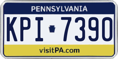 PA license plate KPI7390